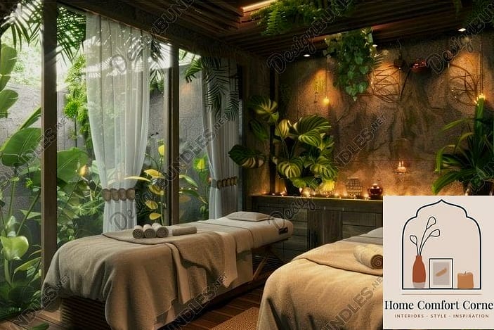 Greenery and Natural Textures Throughout