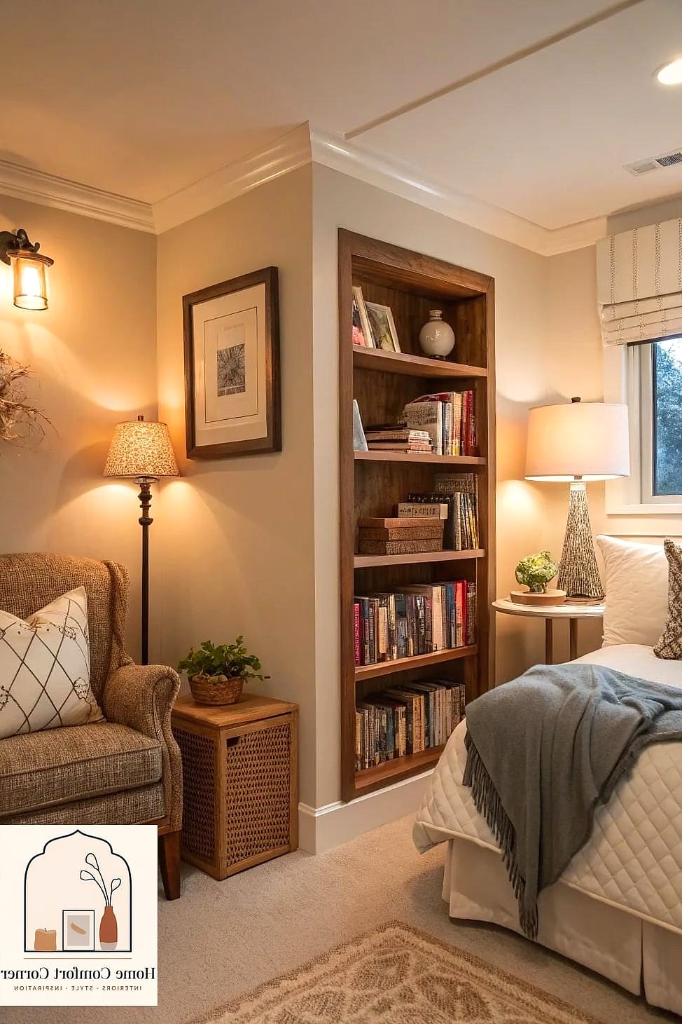 15 Guest Room Ideas Before and After Transformations to Inspire 11 Guest Room With a Built-In Reading Nook