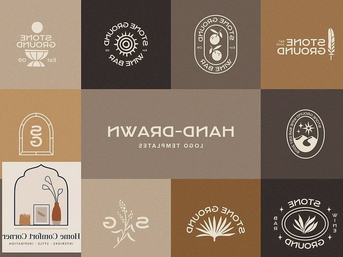 15 Beautiful Interior Design Logo Inspiration Photos Worth Saving 7 Hand-Drawn Sketch Style Logo