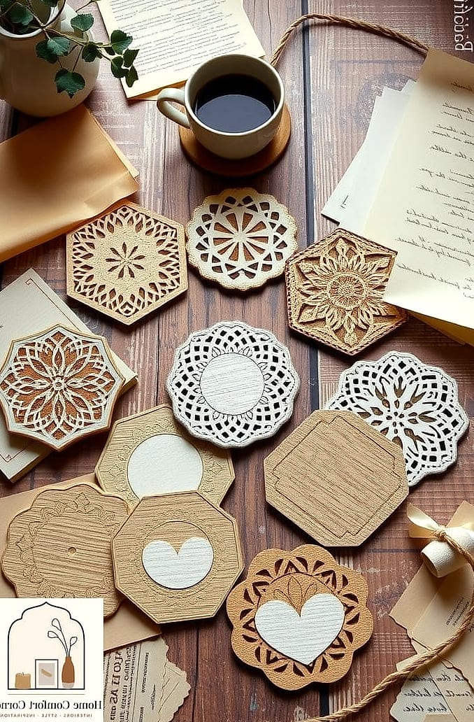 Handmade Paper Coasters and Placemats
