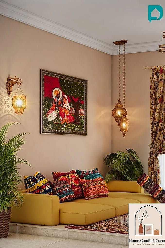 19 Indian Home Decor Inspiration Boards You'll Want to Copy 14 Hand-Painted Ceramic Tile Accents