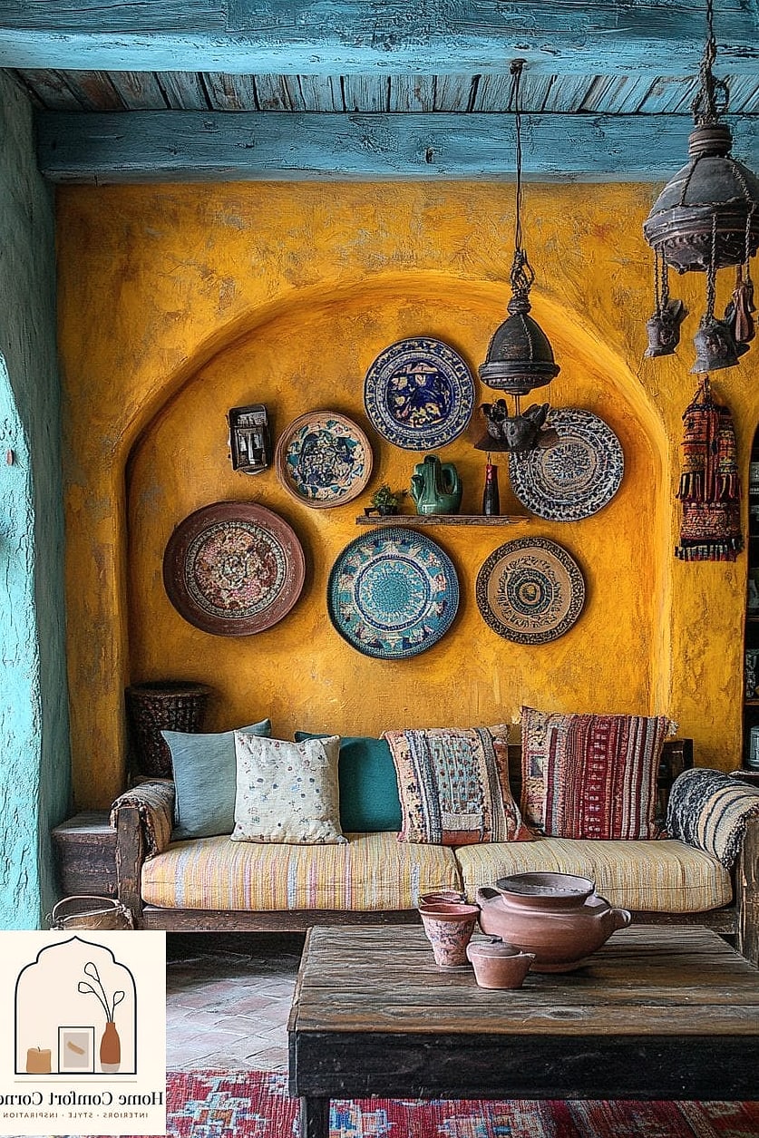 Hand-Painted Ceramic Tile Details