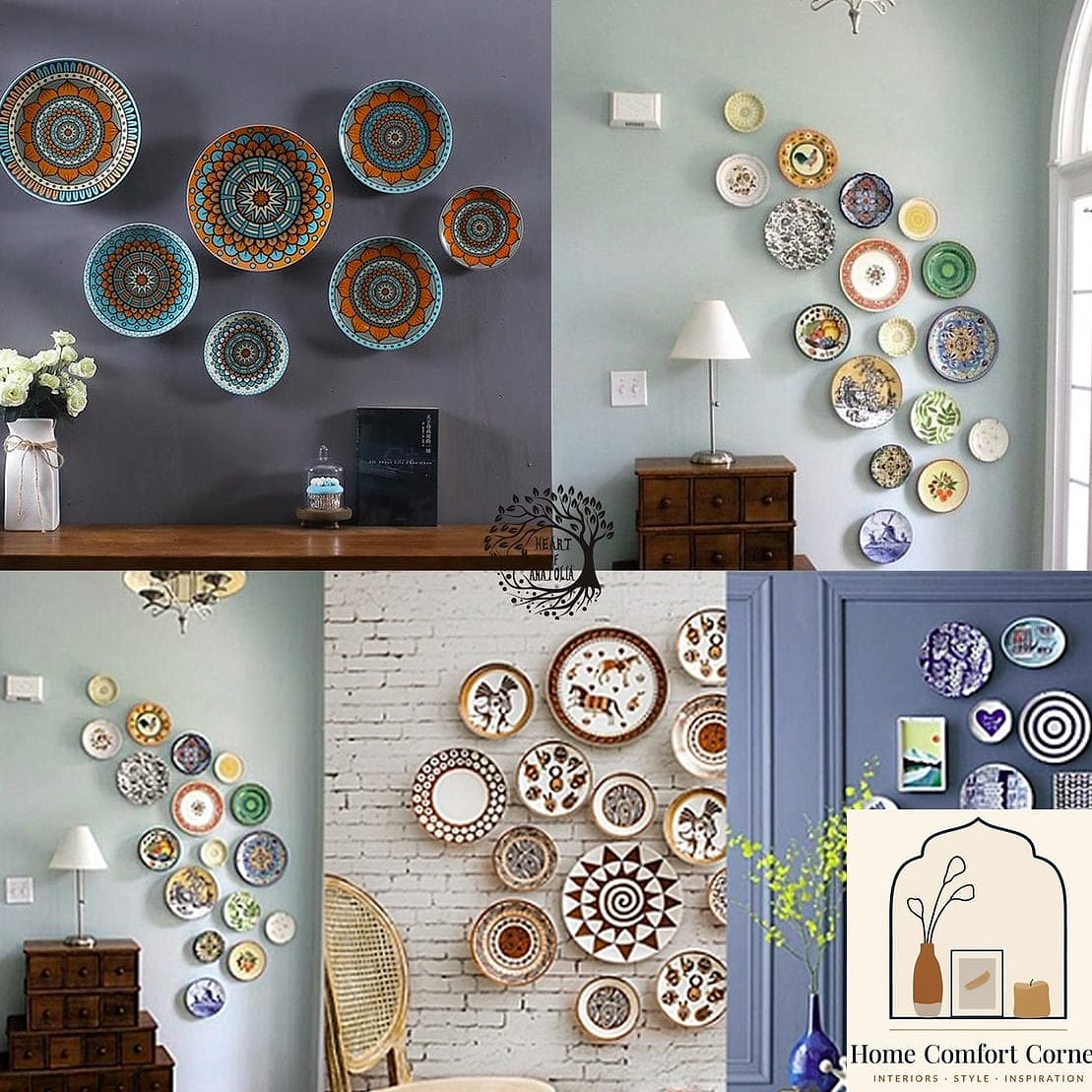 Hanging Plates as Wall Art