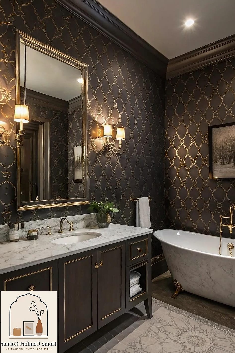 Hang Wallpaper on One Wall