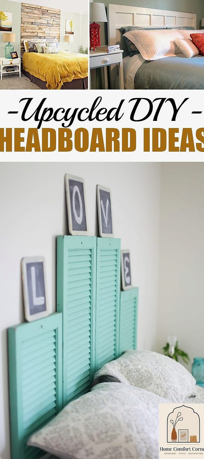 A Headboard Made from Reclaimed Wood