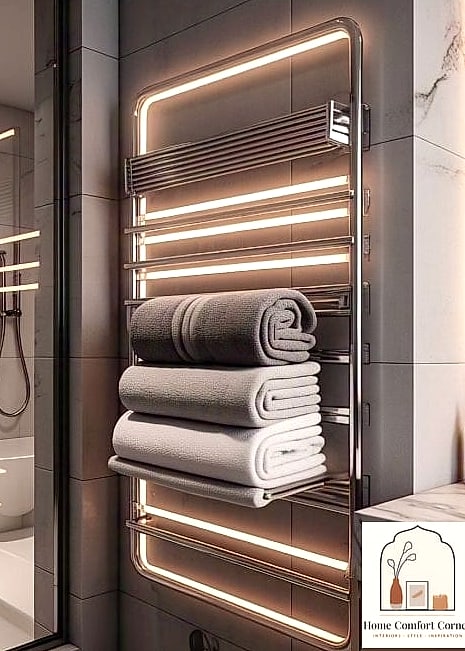 Heated Towel Rack and Radiant Floors