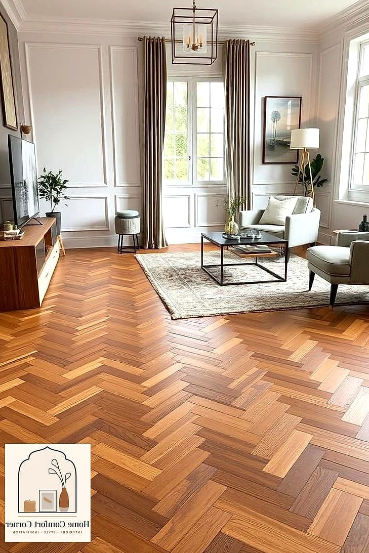 Herringbone Pattern Flooring That Adds Instant Character