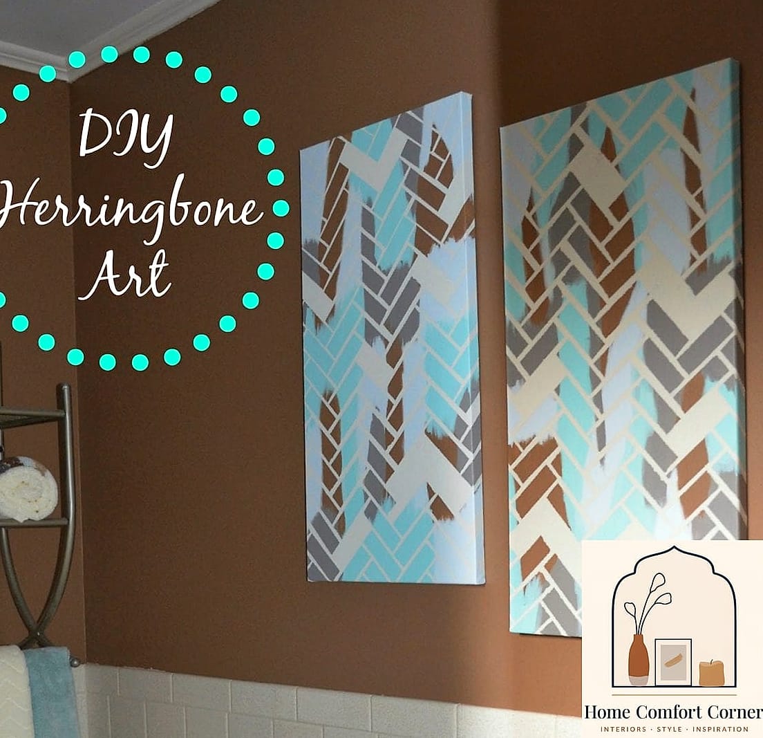 A Herringbone or Patterned Accent Wall