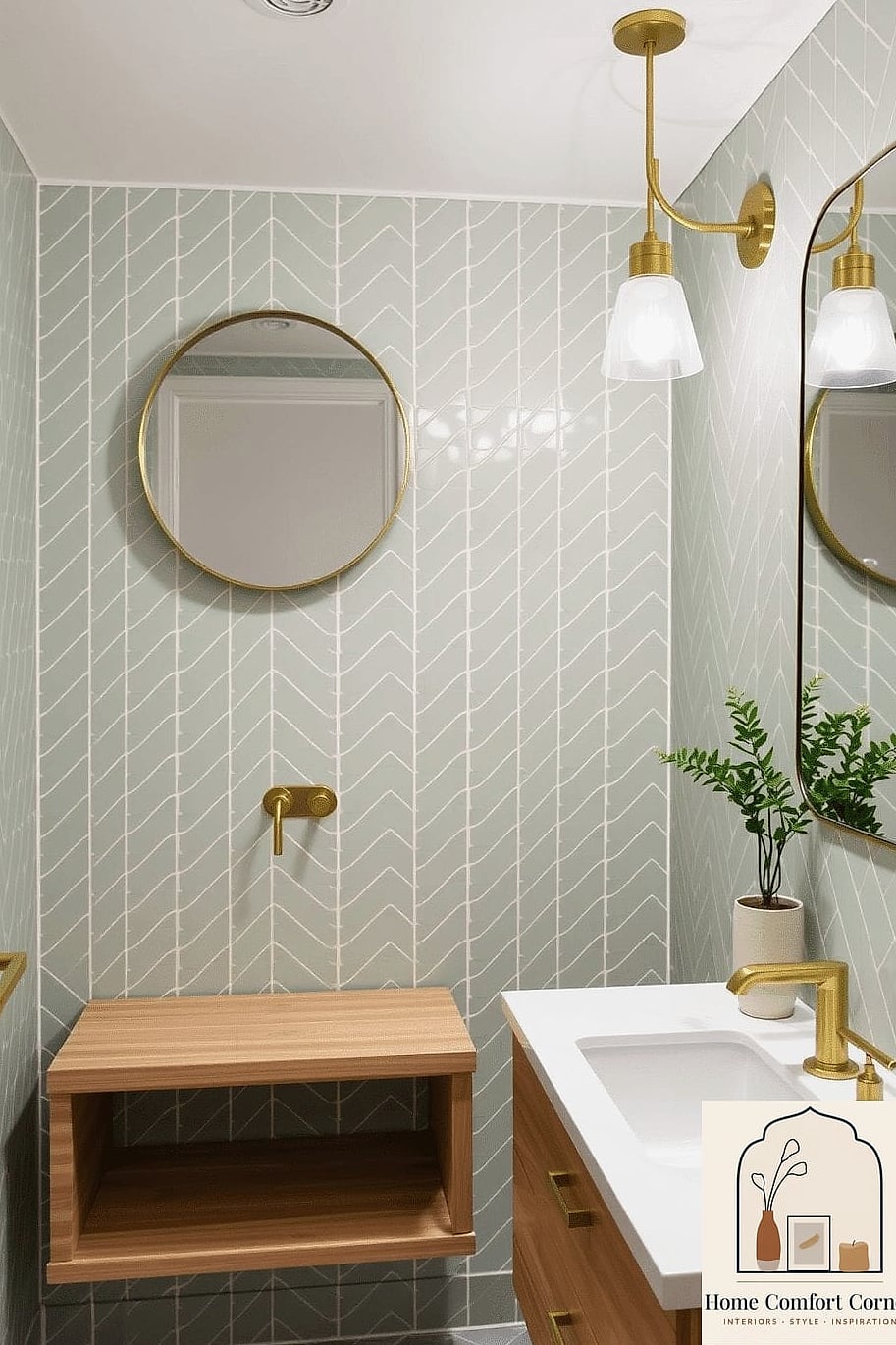 Herringbone Tile Floor