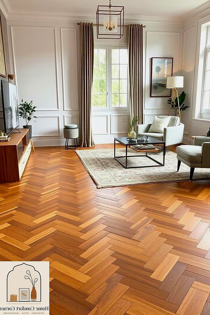 Herringbone Wood Flooring