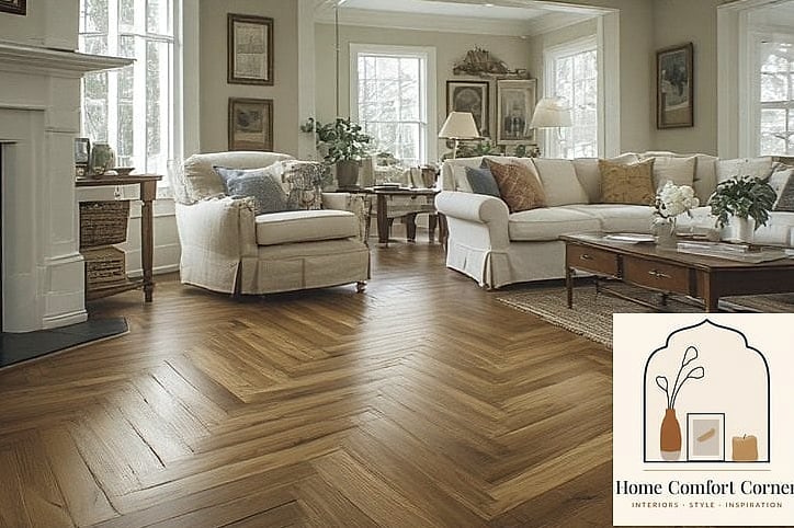 18 Vintage Interior Design Makeovers That Look Incredibly Expensive 5 Herringbone Wood Flooring