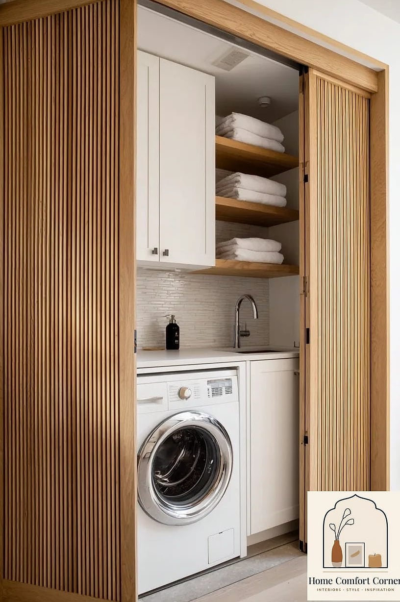 7 Laundry Room Ideas Ideas That Are Both Stylish and Practical 7 Hidden Laundry Behind Cabinet Doors