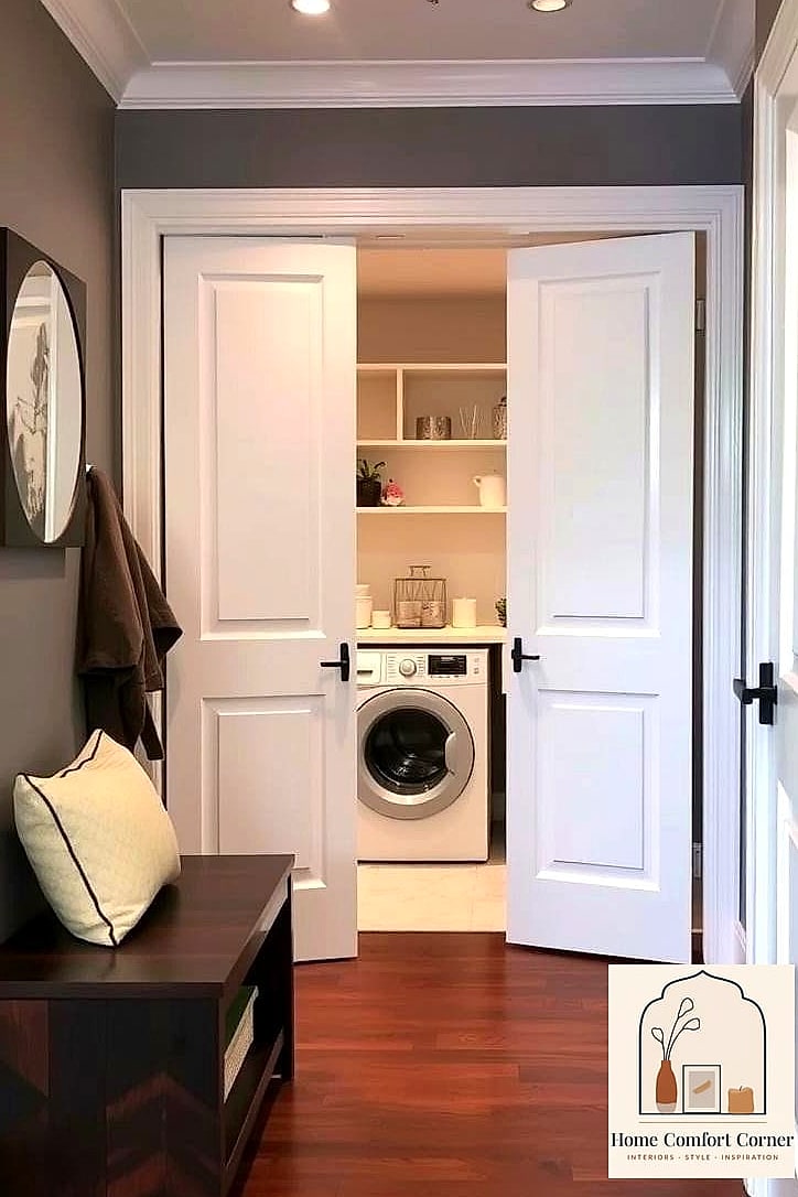 Hidden Laundry Behind Closed Doors