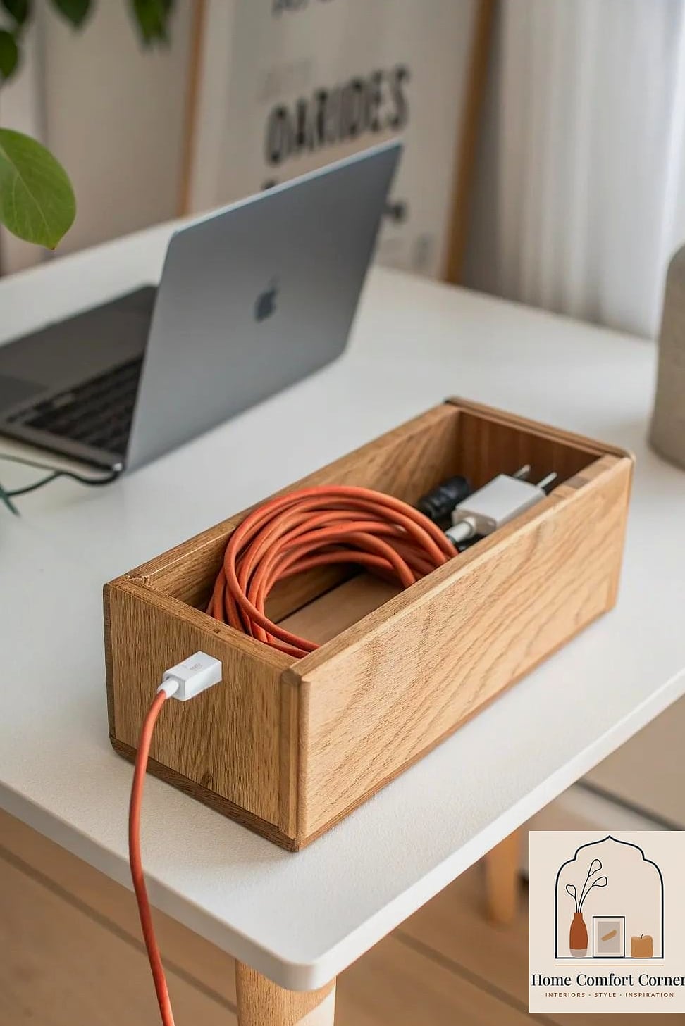 Hide Cords and Cables Behind Furniture