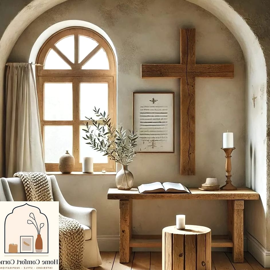 A Home Office Wall Turned Into a Vision and Faith Board