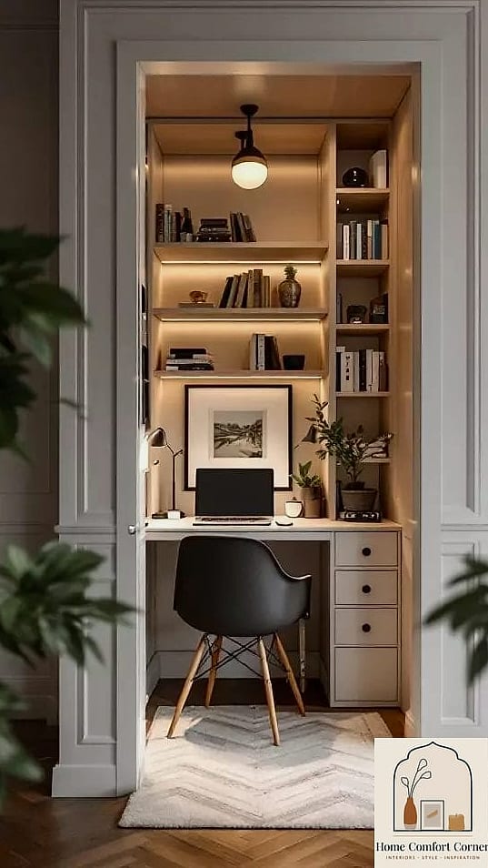 A Home Office Nook With Real Boundaries