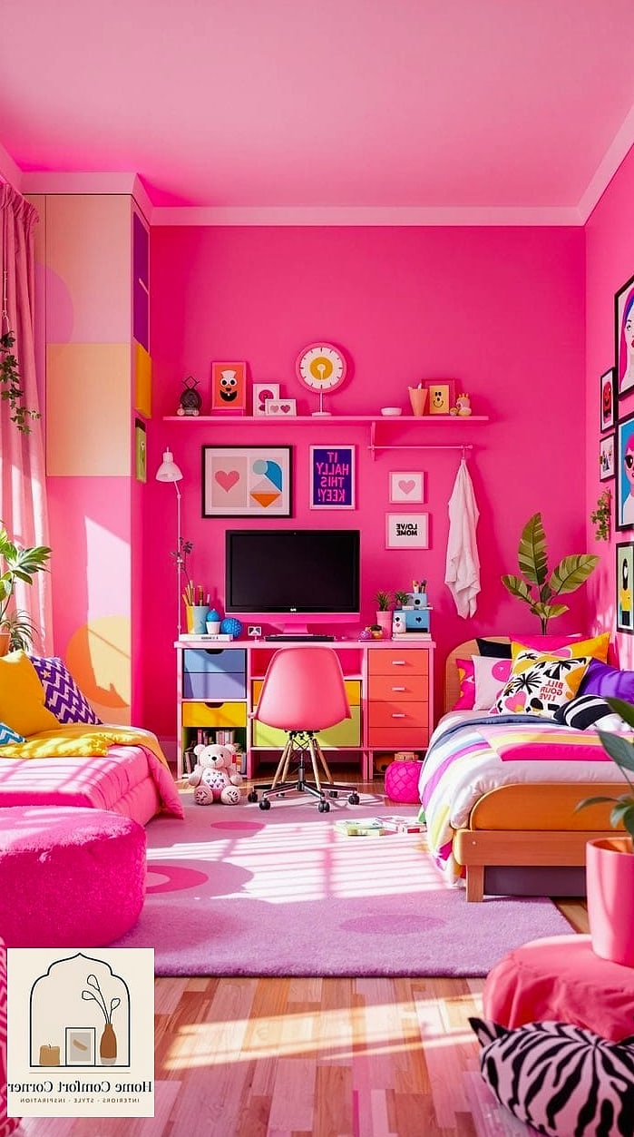 Hot Pink Statement Door