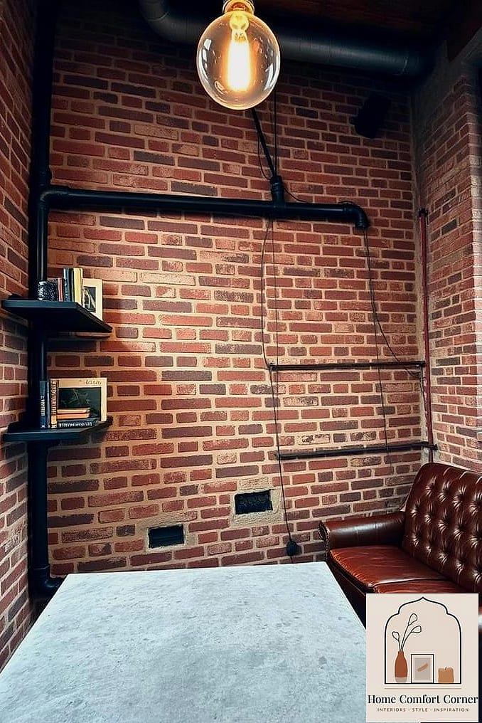 Industrial Loft Study Corner