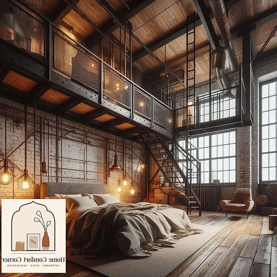 Industrial Loft Home Office