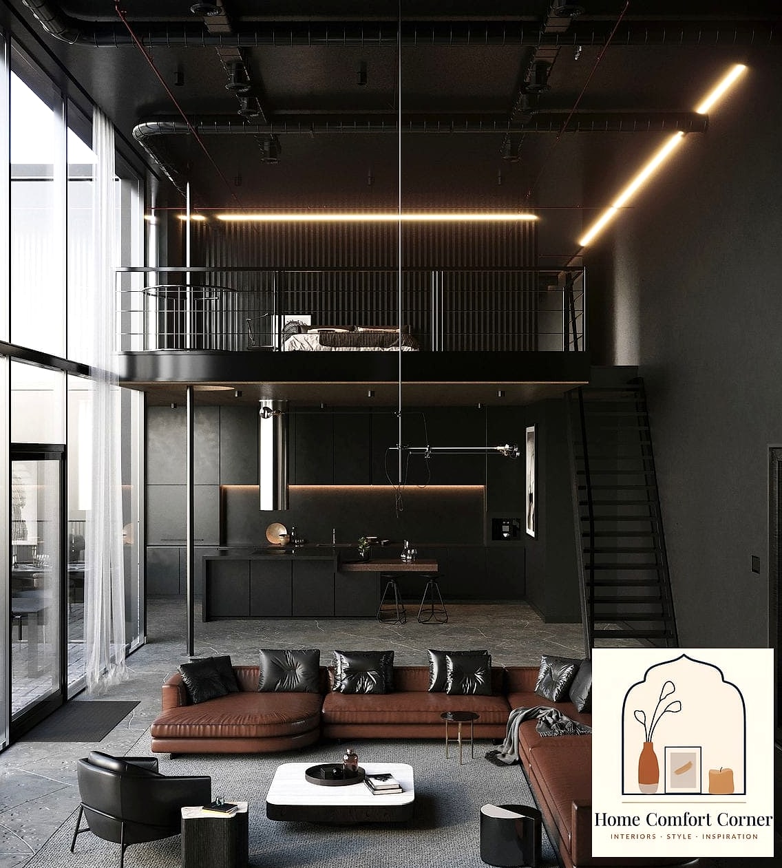 10 Interior Design Aesthetic Ideas That Work in Any Size Home 6 Industrial Loft