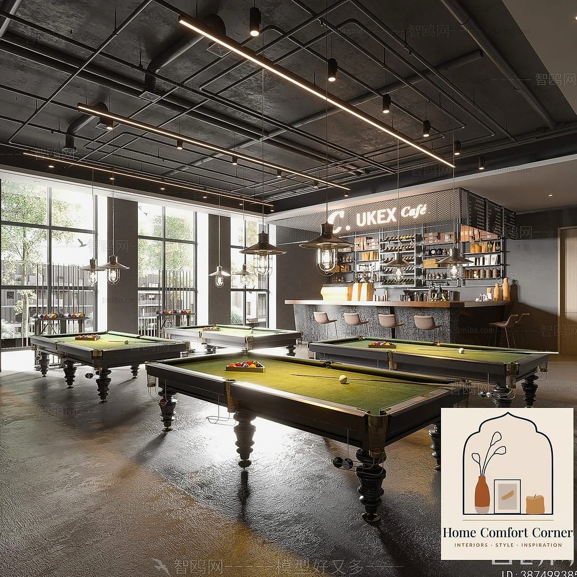 20 Billiards Room Decor Ideas From Homes We Absolutely Love 20 Industrial Metal and Wood Shelving