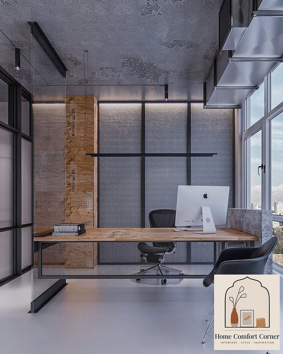 Industrial Style Small Office
