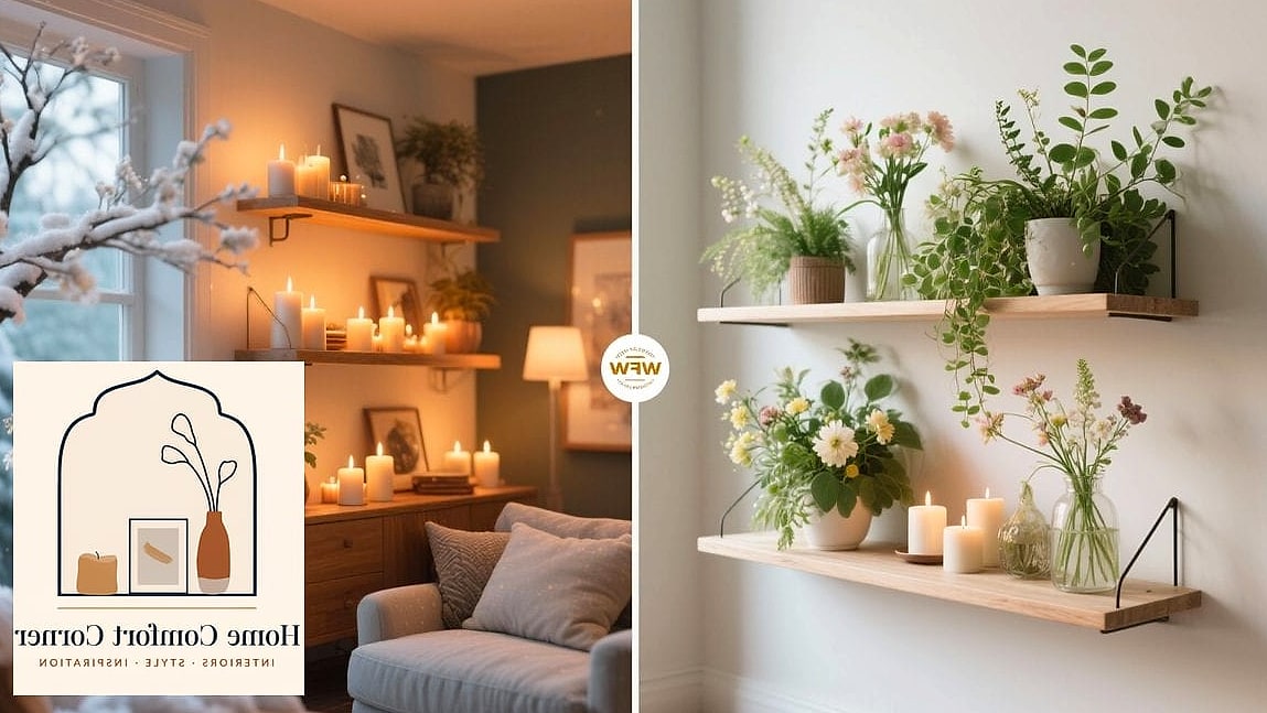 Install Floating Shelves for Display and Storage