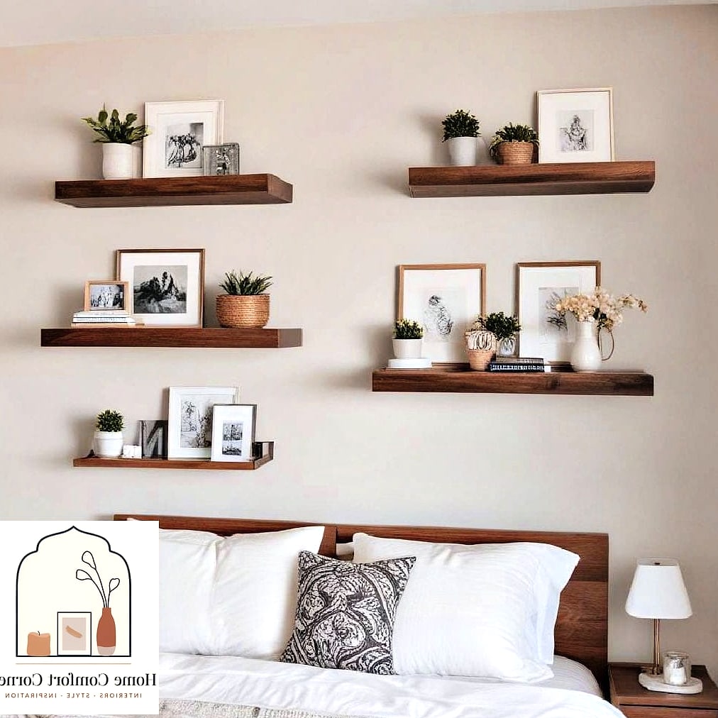 Install Floating Shelves Instead of a Dresser