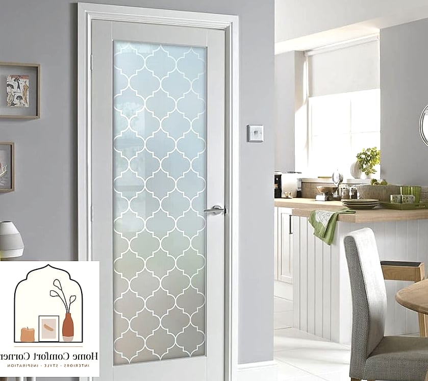 25 Door Design Interior Ideas to Upgrade Your Home This Weekend 5 Install Frosted Glass Panels