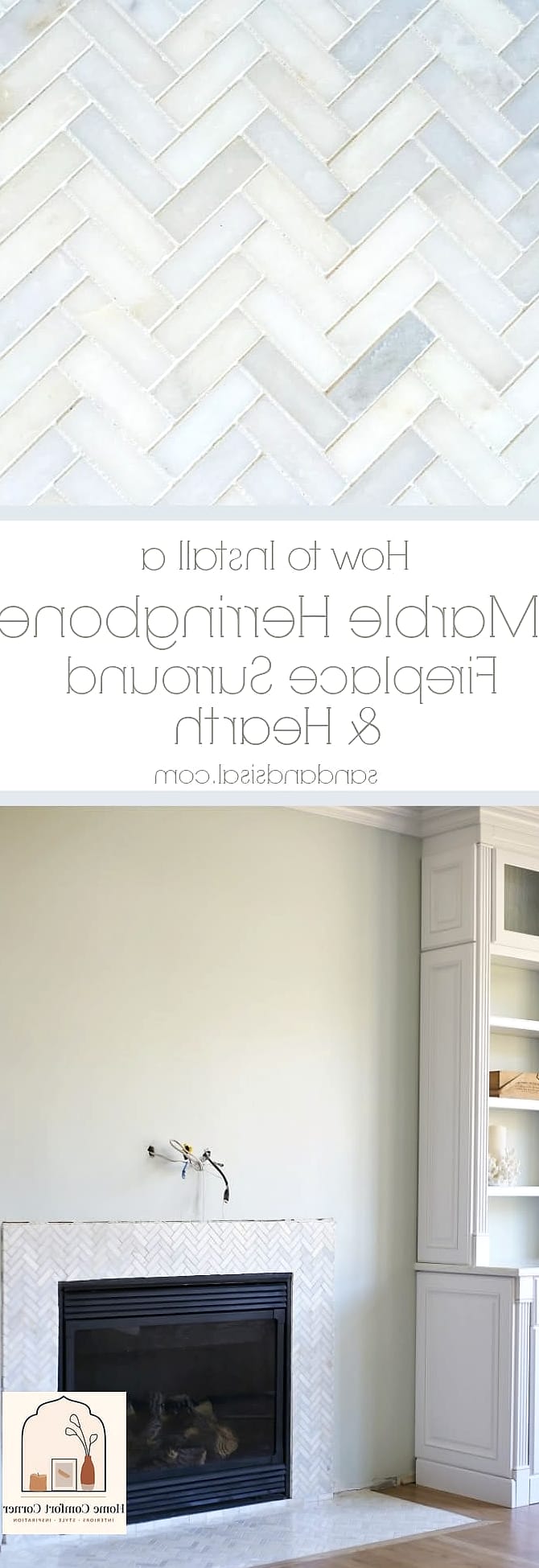 Install a Herringbone Tile Backsplash