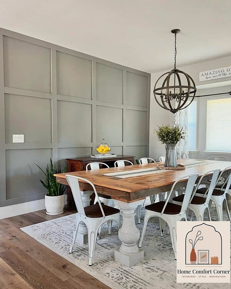 18 Dining Room Decor Ideas Before and After Transformations to Inspire 13 Installing a Board and Batten Ceiling Detail