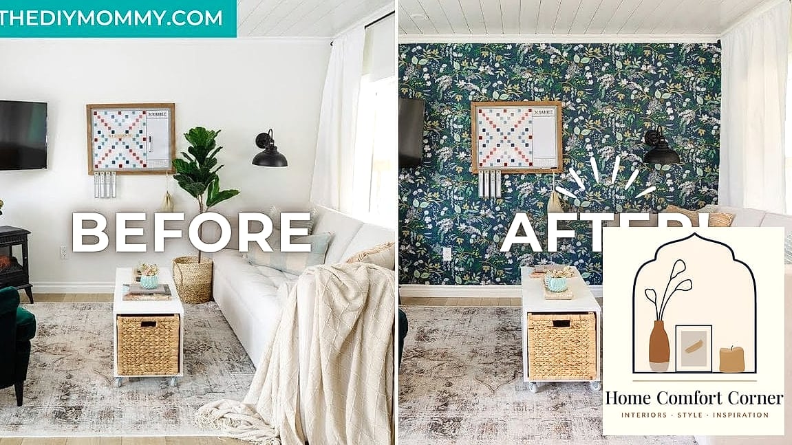 Install Peel-and-Stick Wallpaper on One Wall