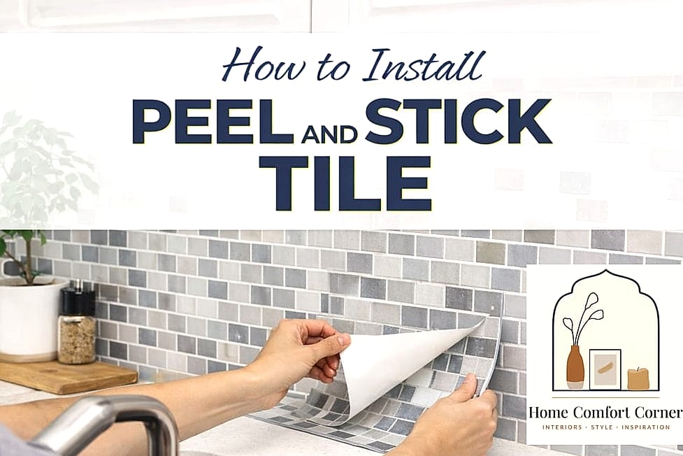Install Peel-and-Stick Tile in a Small Space
