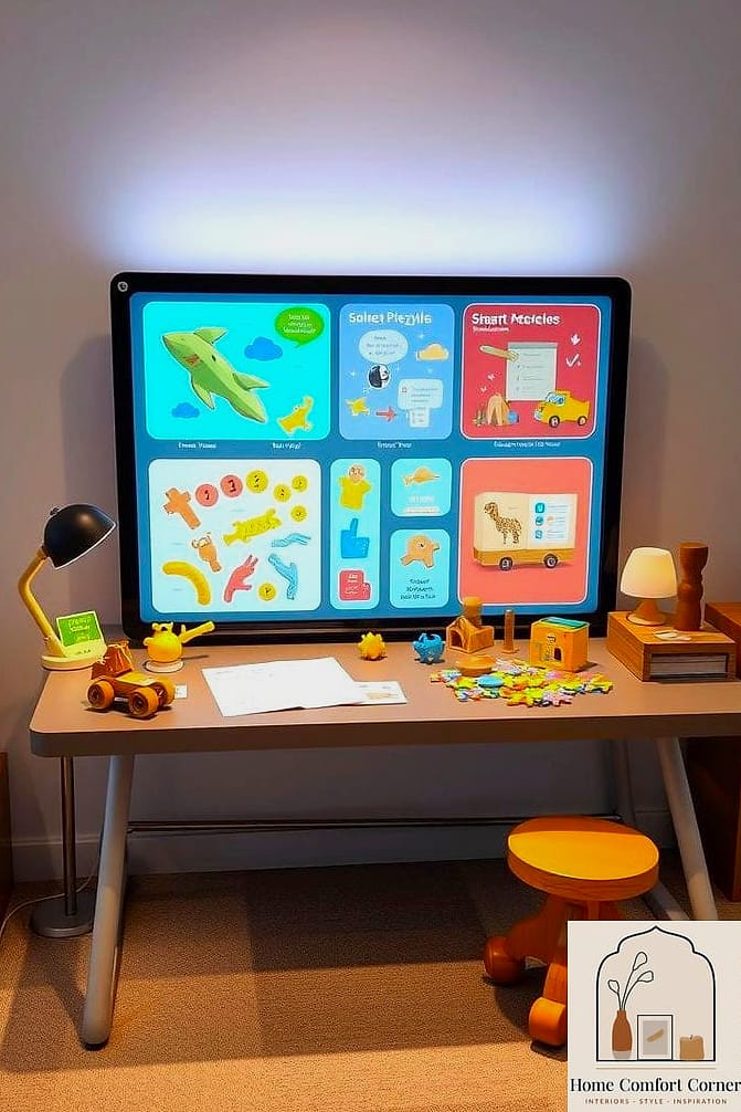 Interactive Learning Wall with Magnetic Panels