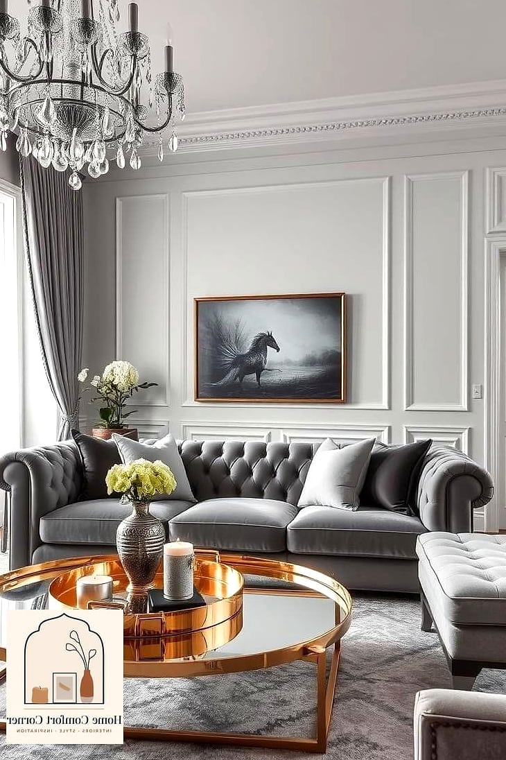 Introduce Metallic Accents Sparingly