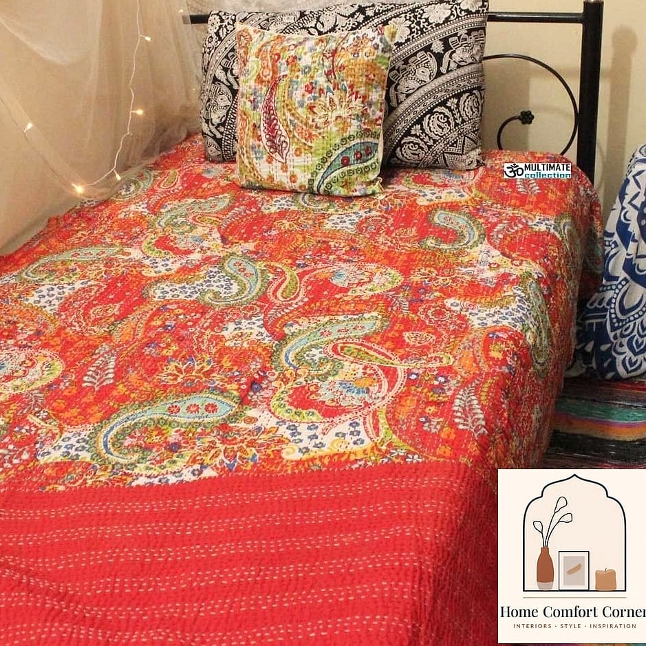 19 Indian Home Decor Inspiration Boards You'll Want to Copy 7 Kantha Quilt Layering