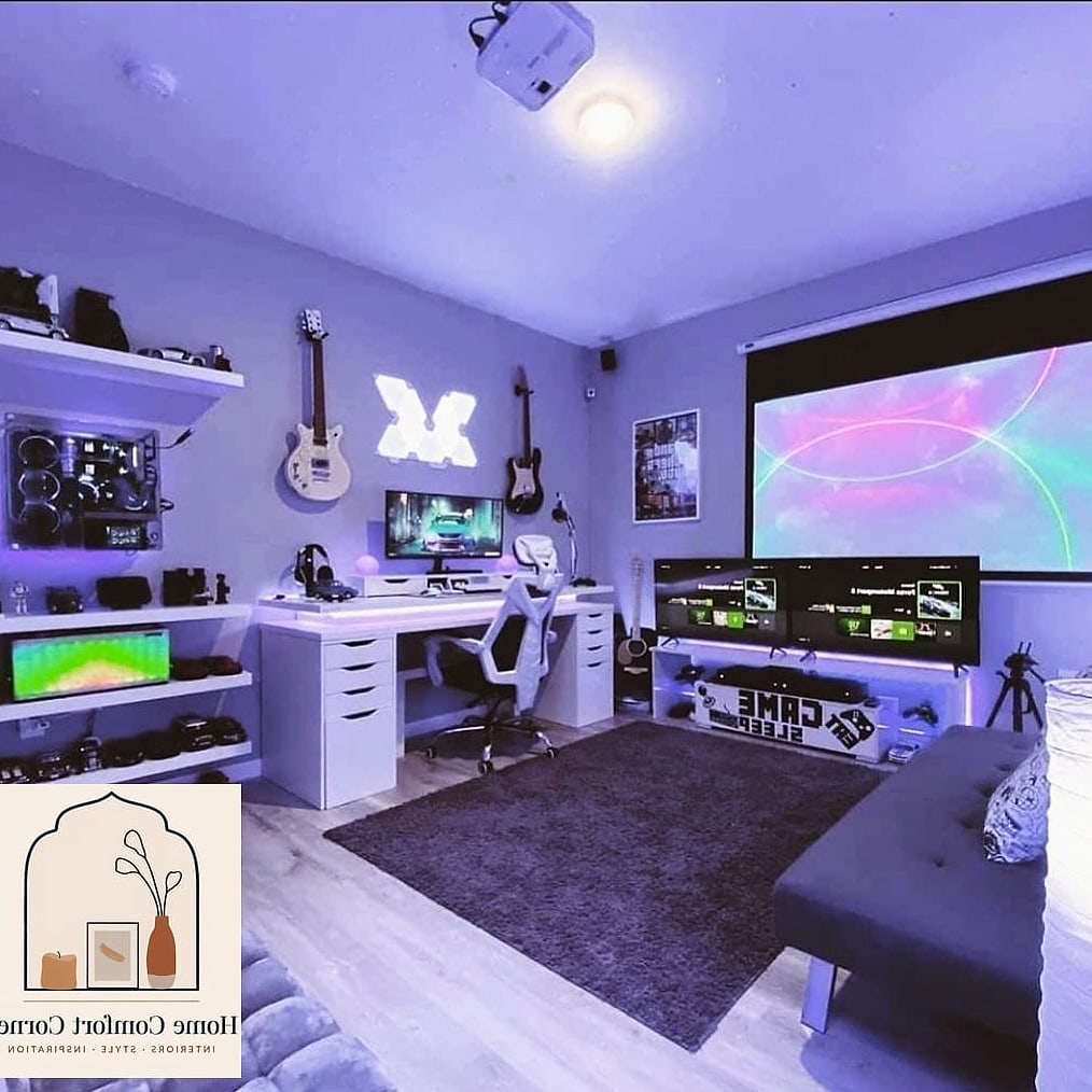 11 Gamer Room Decor Tips From Top Interior Designers 12 Keep a Few Surfaces Empty on Purpose