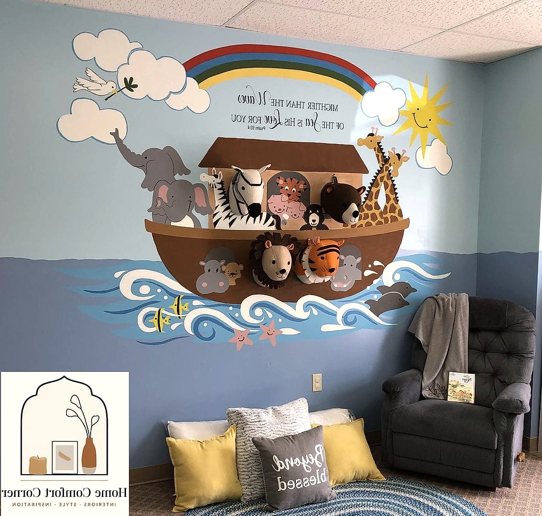 A Kids' Room Nursery Corner With a Faith Theme