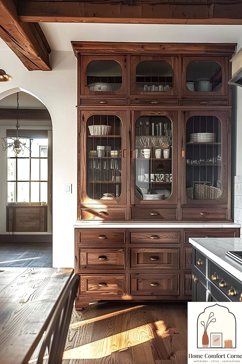 17 Classic Interior Design Ideas That Are Trending on Pinterest 11 Kitchen Hutches and Open Cabinetry