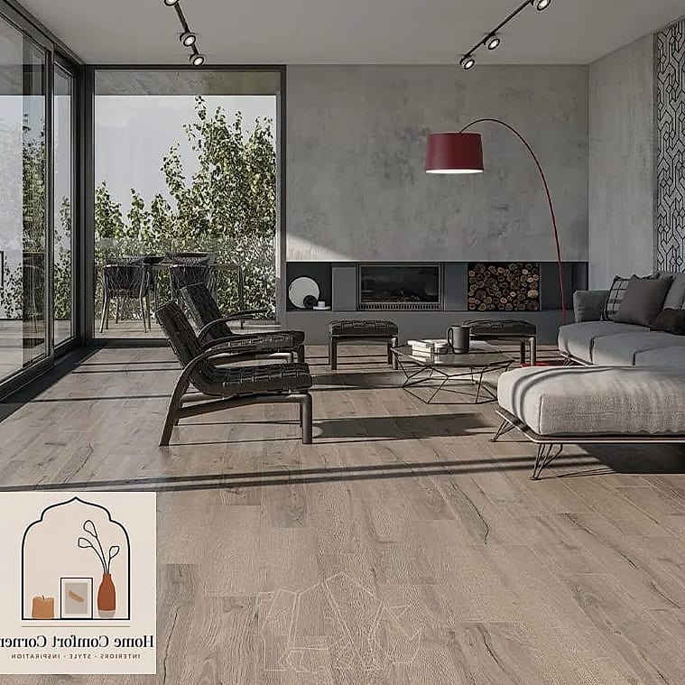 9 Pisos Interiores Designs You Need to See Right Now 3 Large-Format Porcelain Tile