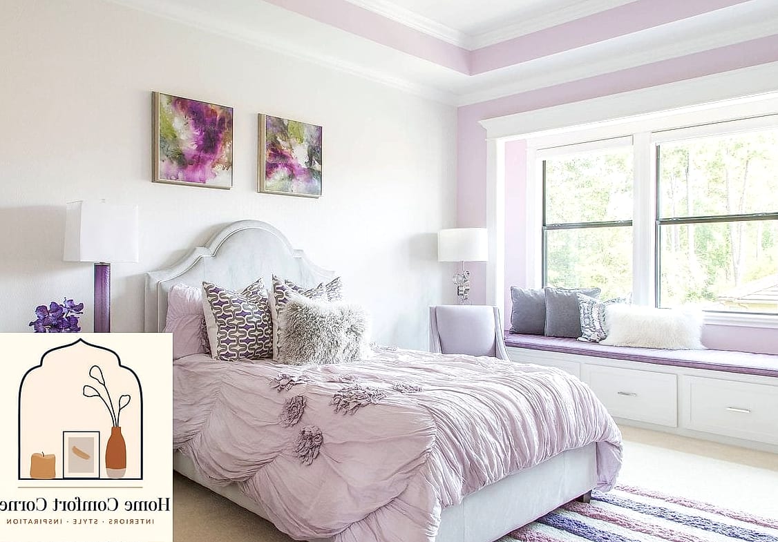 Lavender Tiled Backsplash