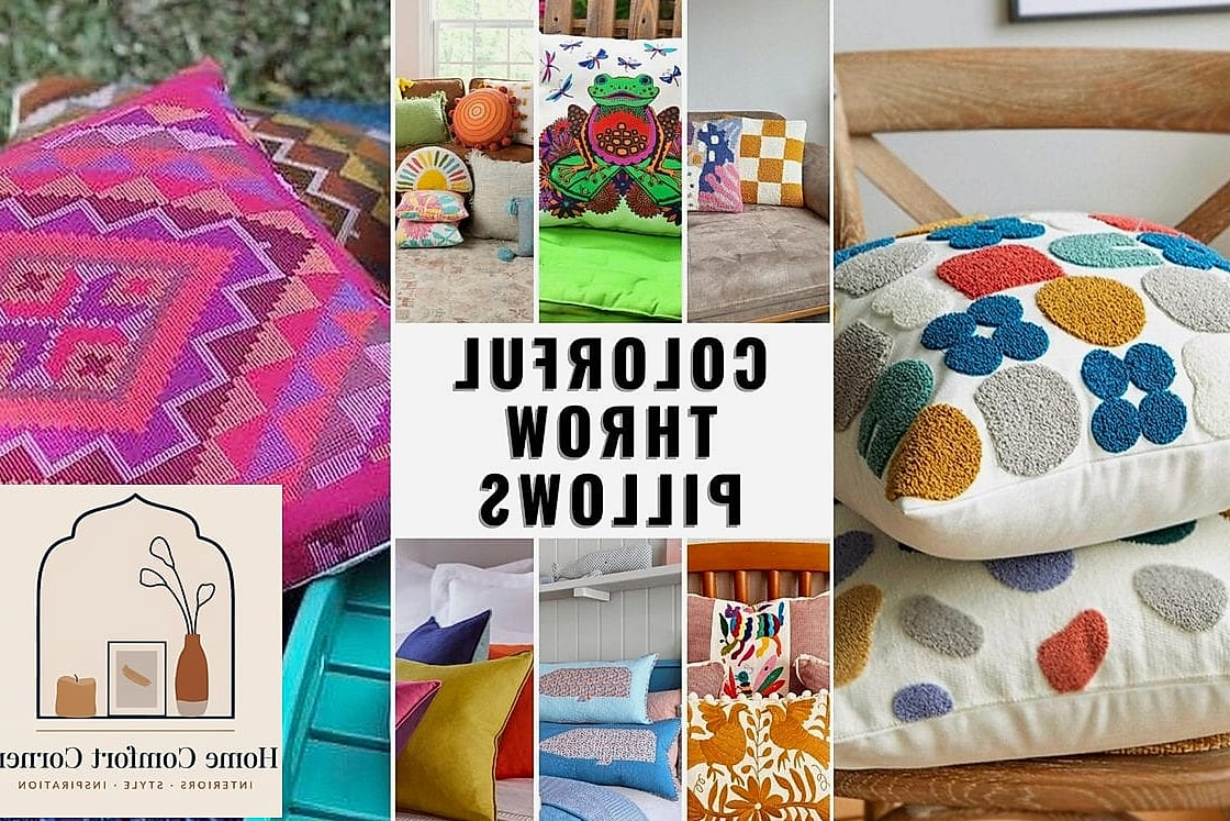 13 Colorful Room Decor Ideas to Upgrade Your Home This Weekend 3 Layer in Colorful Throw Pillows