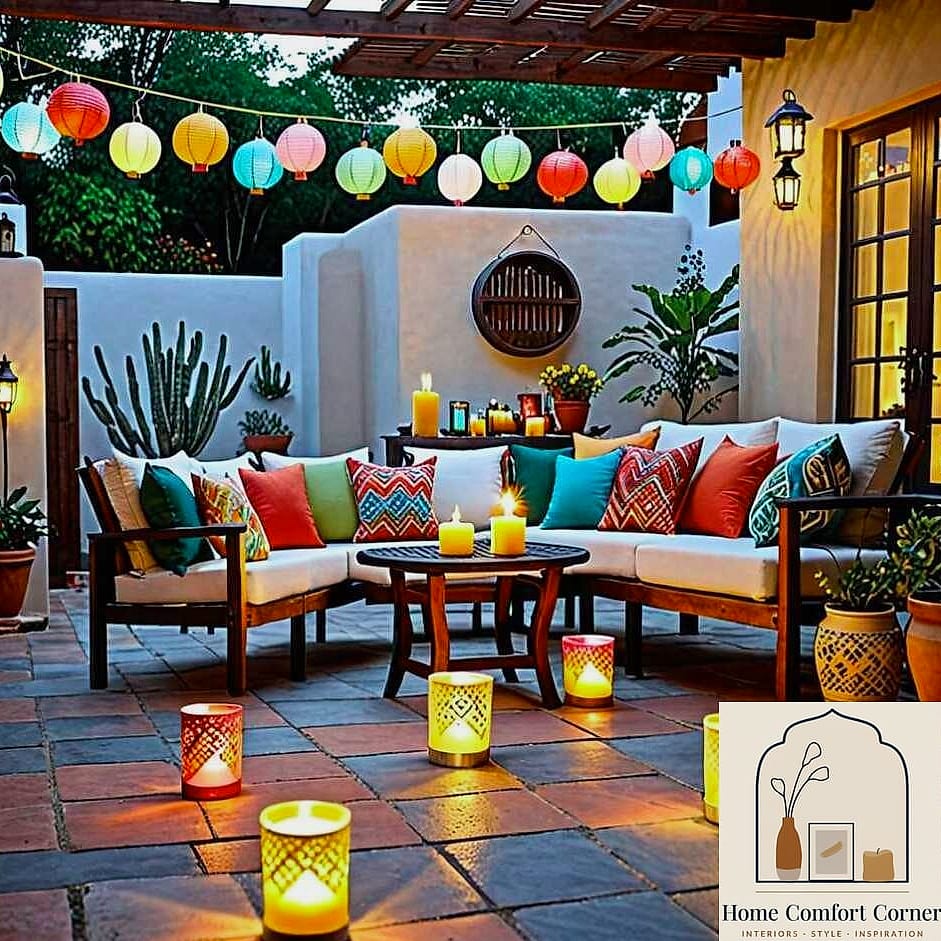 22 Mexican Home Decor Ideas That Are Both Stylish and Practical 23 Layered Candle and Lantern Lighting