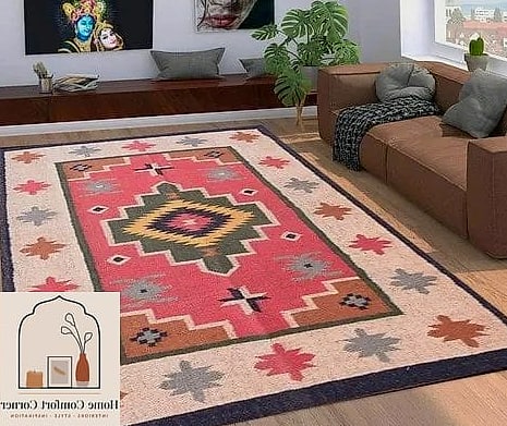 Layered Dhurries and Rugs