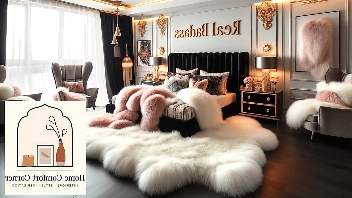 Layered Faux Fur and Textured Throws
