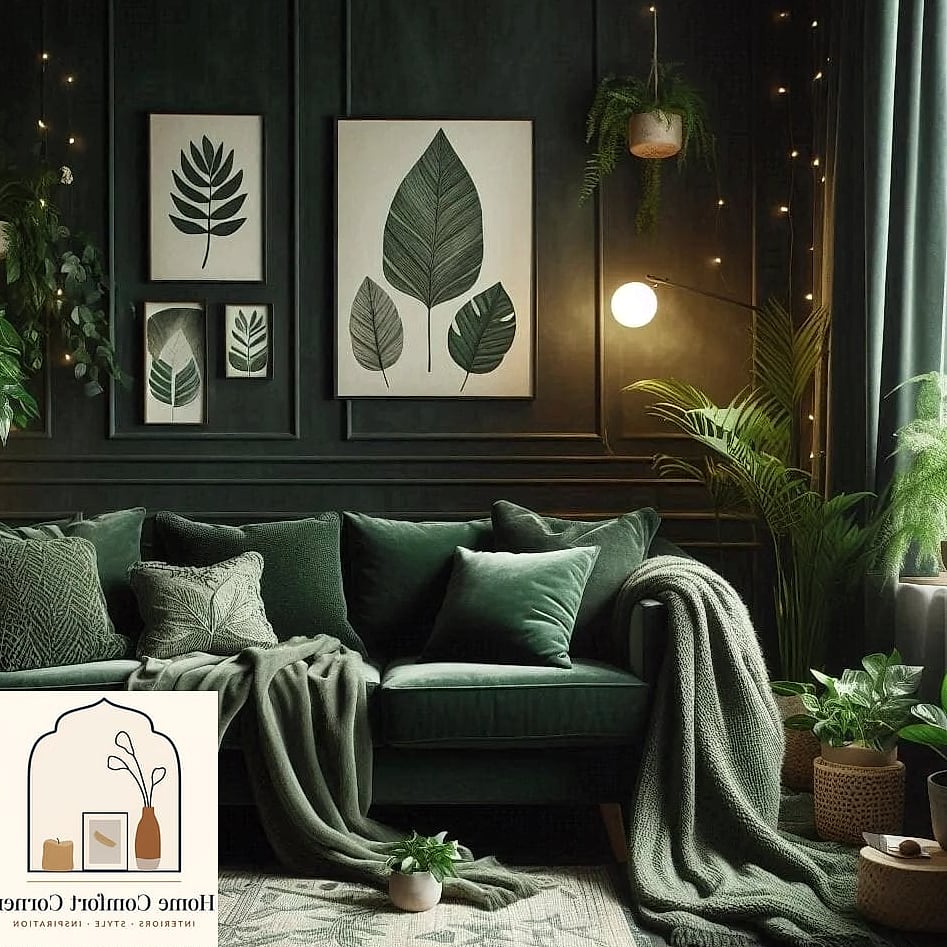 25 Green Room Decor Looks We're Obsessed With This Year 9 Layered Greenery Without Real Plants