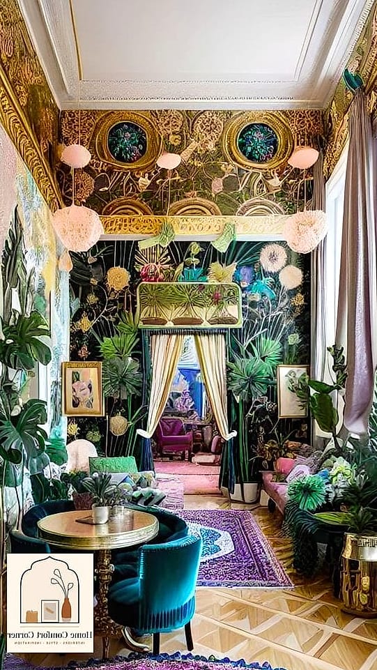 Layered Greenery Throughout the Home
