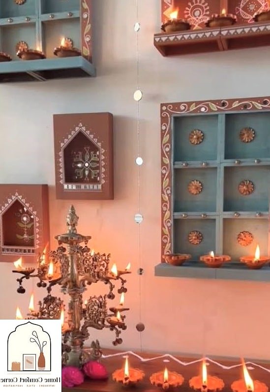 Layered Lighting with Diyas and LEDs