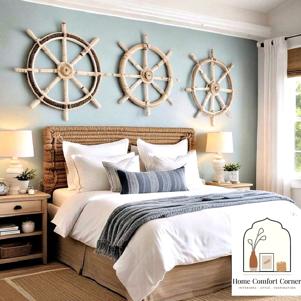 Layered Lighting with Rope or Rattan Fixtures