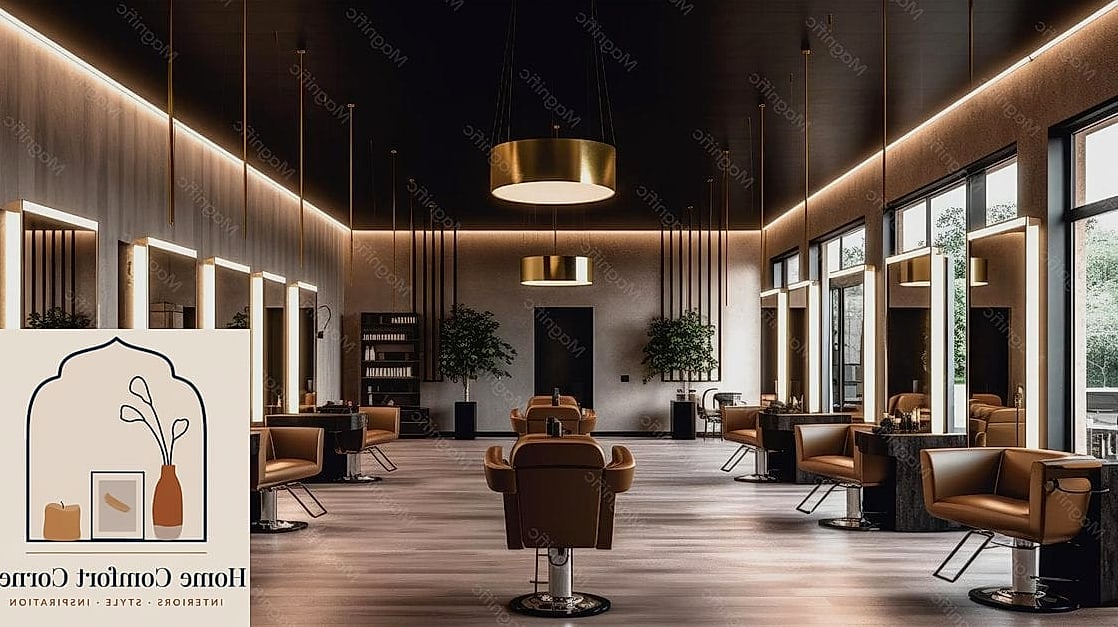 19 Salon Interior Design Ideas That Are Both Stylish and Practical 14 Layered Lighting for Different Zones